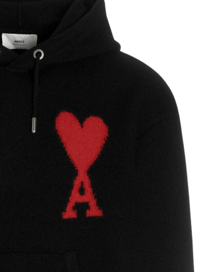 Ami Sweater Big Logo Hoodie Red-Black