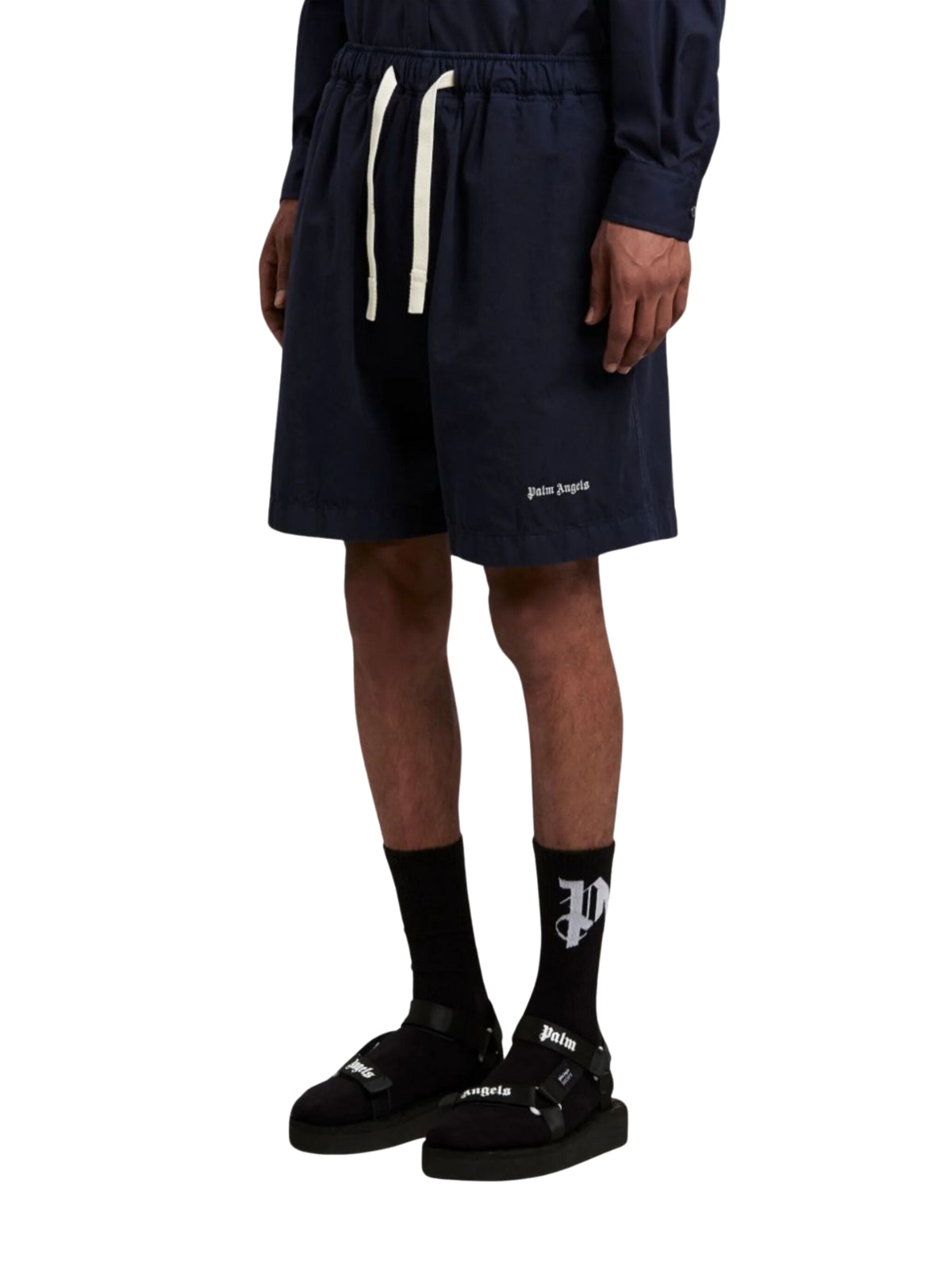 Palm Angels Shorts Logo Navy