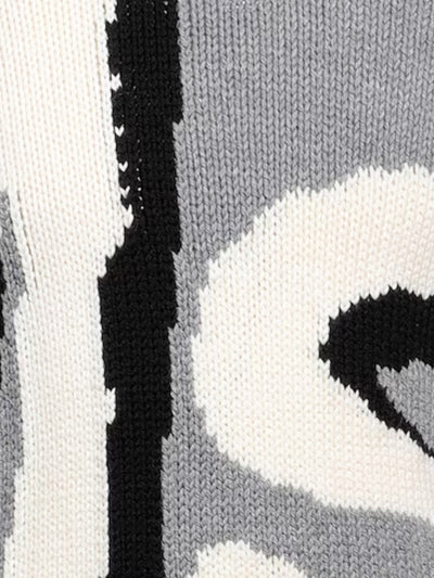 Msgm  Sweater Slim Logo Grey