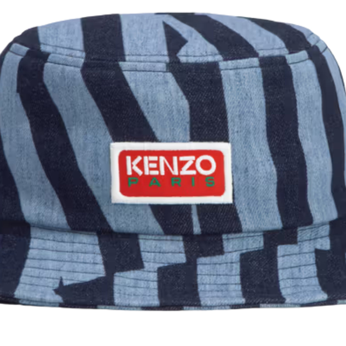 Kenzo Bucket Hat Stripes Denim Blue