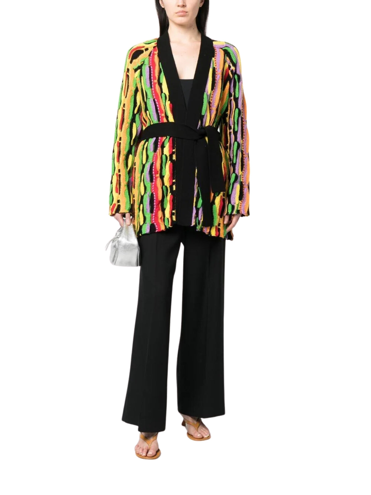 Msgm Jersey Ladies Belt Multi Colour