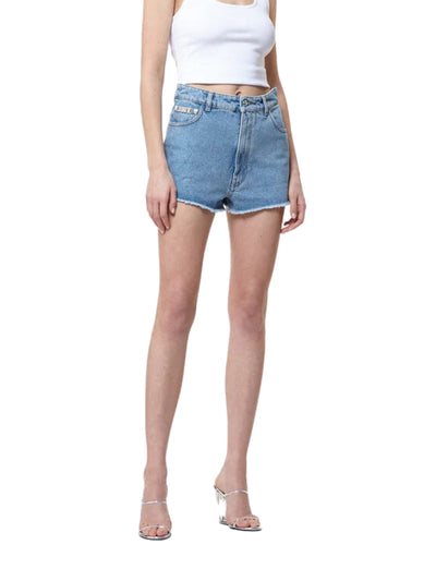 Gcds Short Denim Jeans Blue