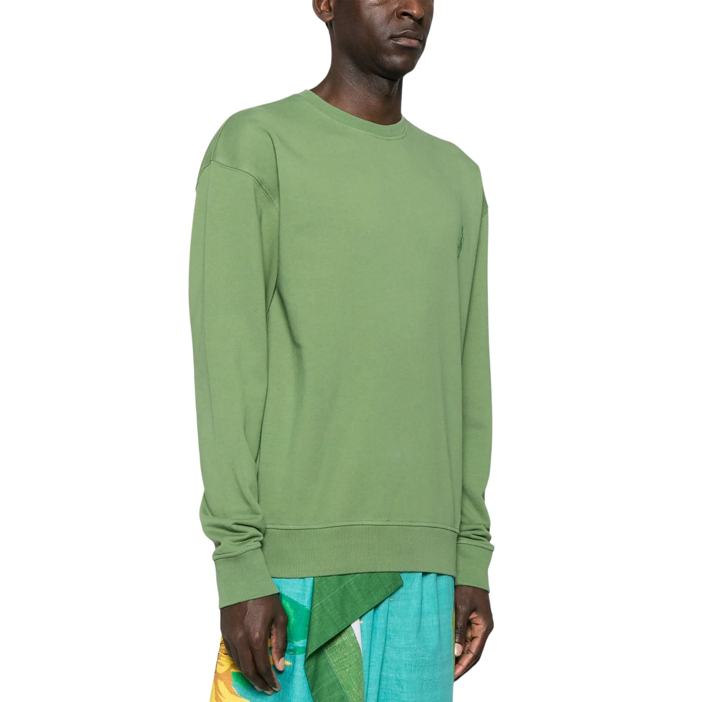 Jw Anderson Sweater Anchor Embroidery Back Print Forest Green