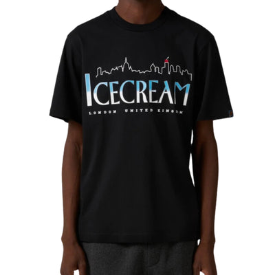 Ice-Cream T-Shirt Cityscape Black