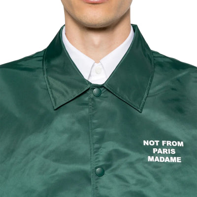 Drole De Monsieur Jacket Slogan Dark Green