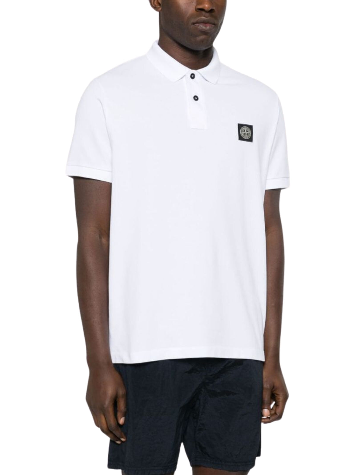 Stone Island Golfer Logo White