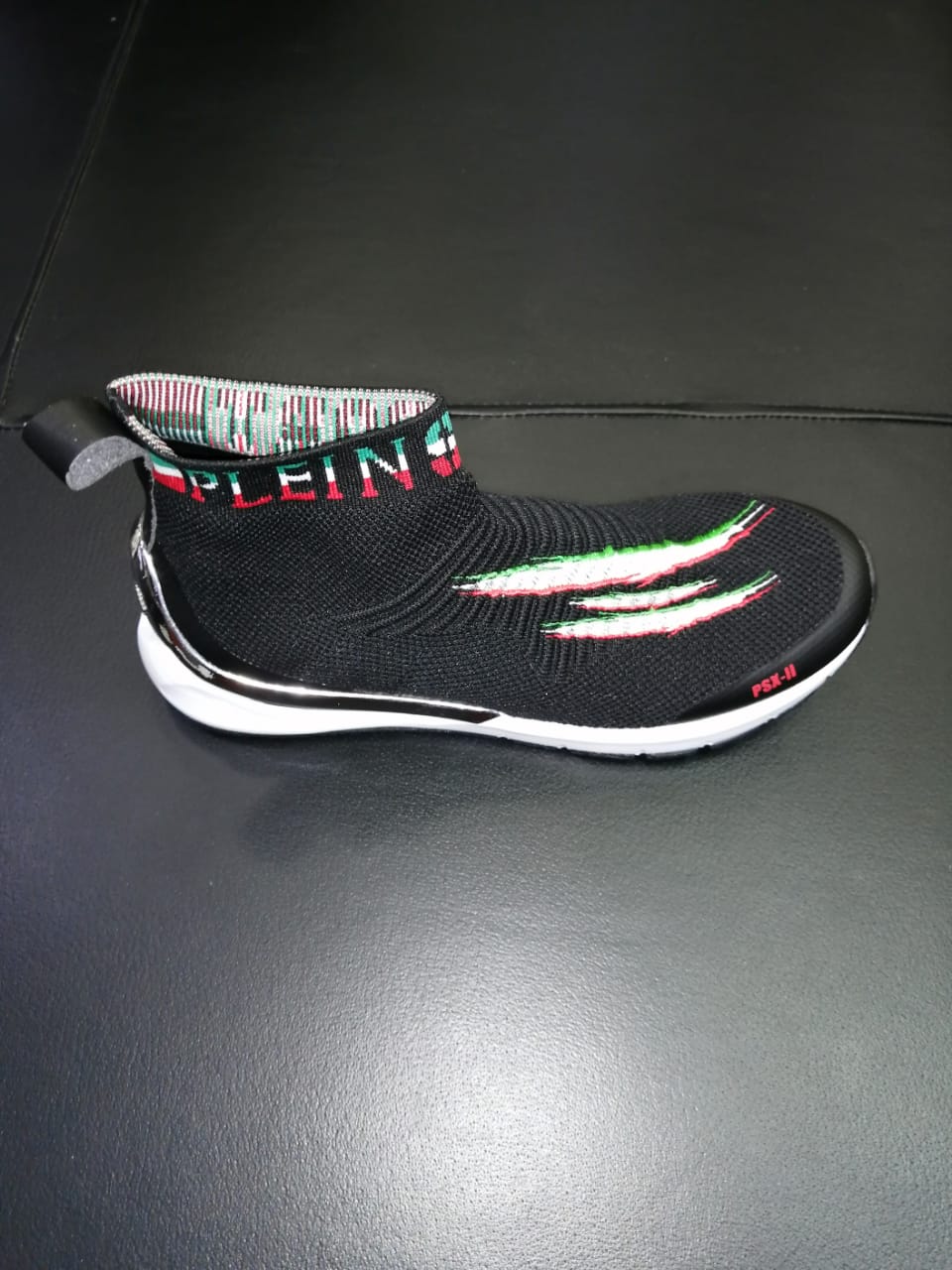 Plein Sport Sneaker Runner Scratched Black