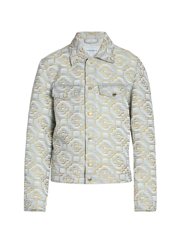 Casablanca Jacket Monogram Jacquard Denim
