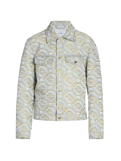 Casablanca Jacket Monogram Jacquard Denim