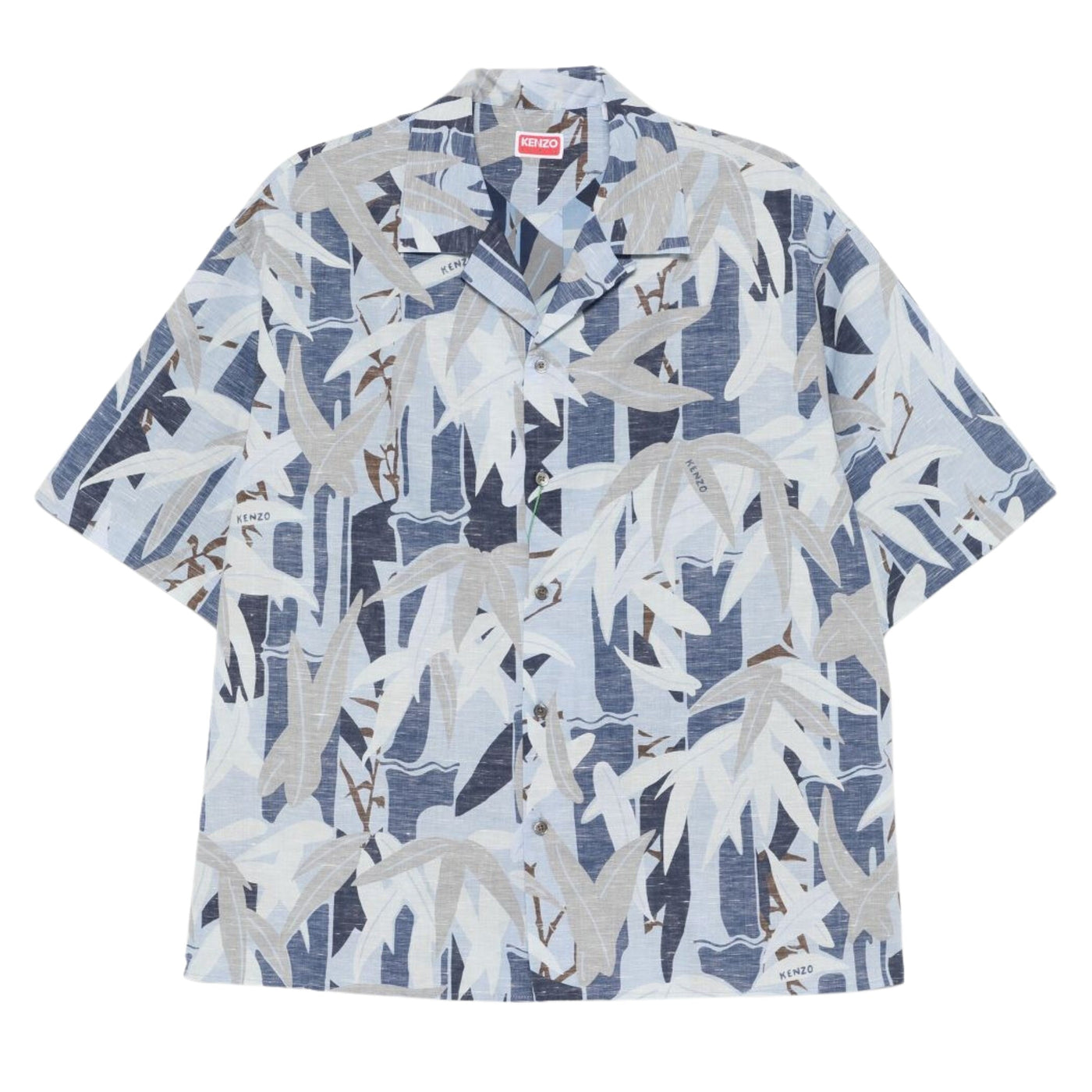 Kenzo Shirt Allover Print Blue