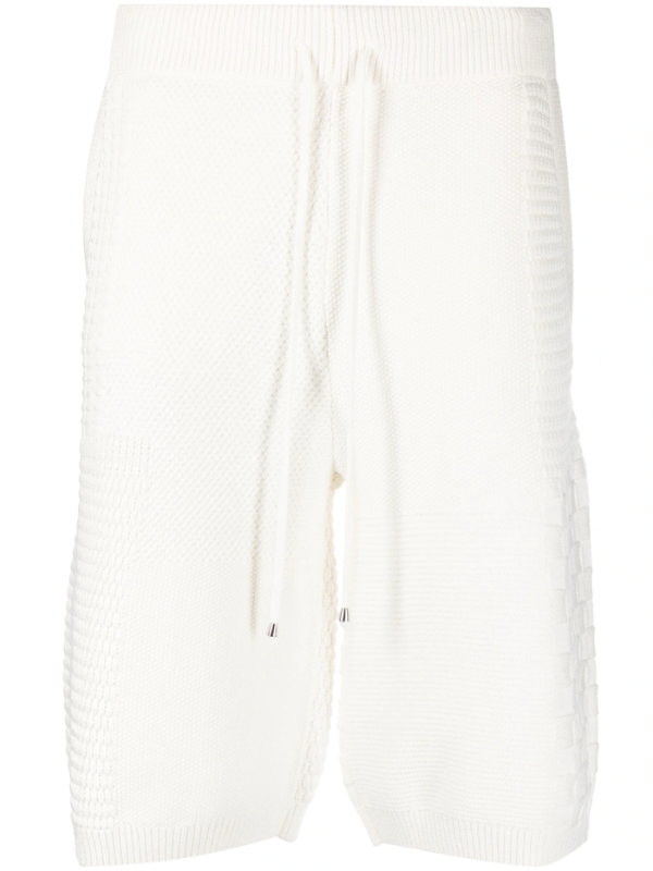 Drole De Monsieur Shorts Pattern Block White