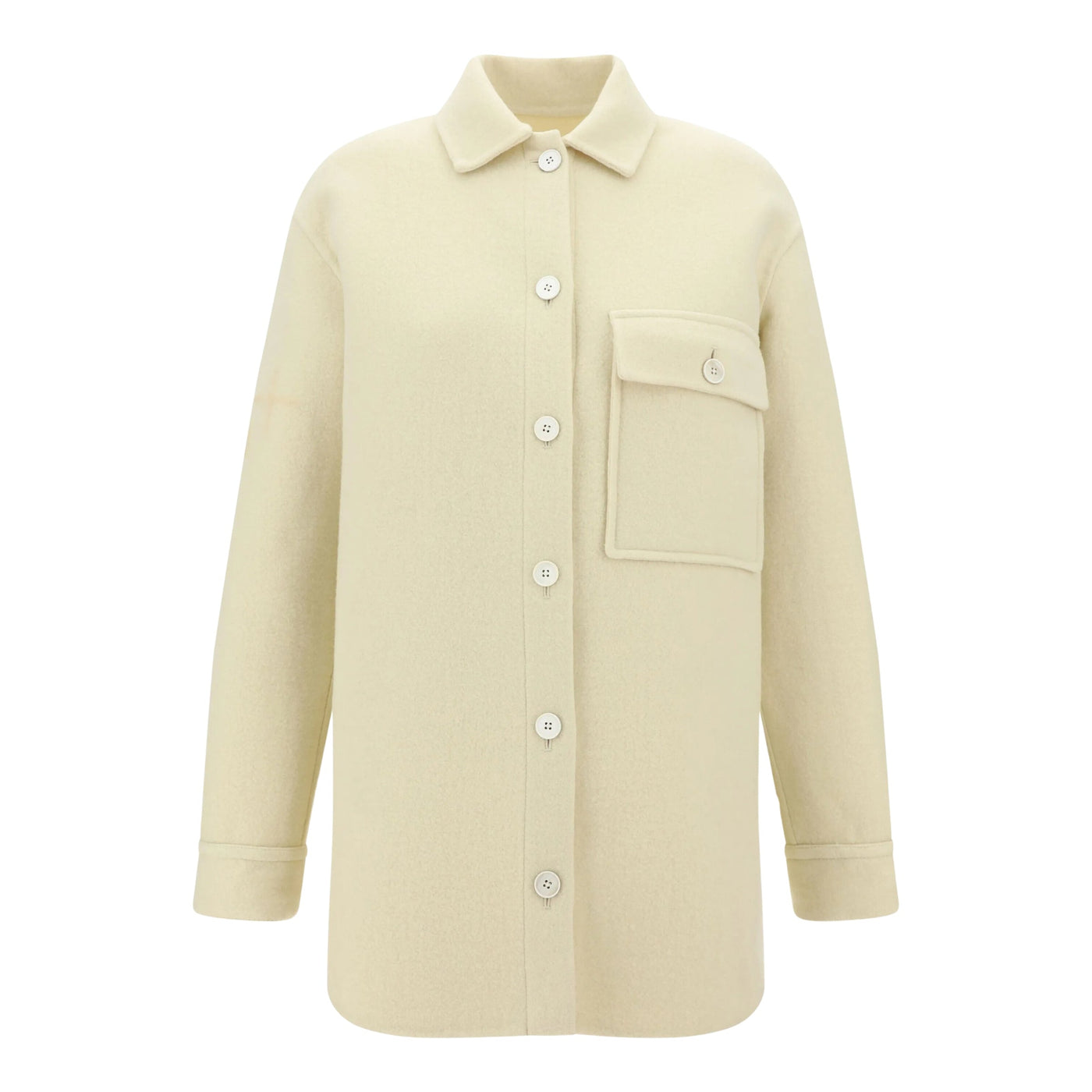 Jil Sander Jacket Button Down Top Pocket Off-White