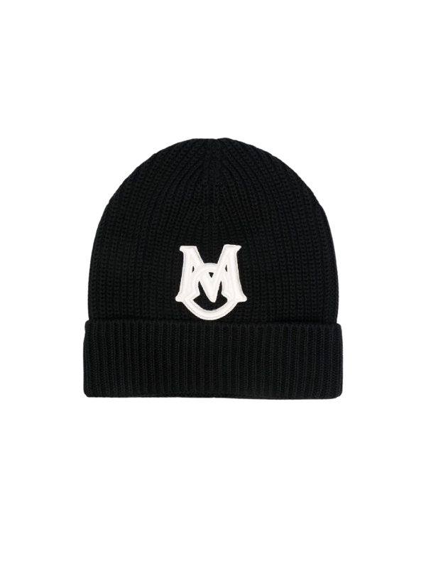Moncler Beanie Logo Black