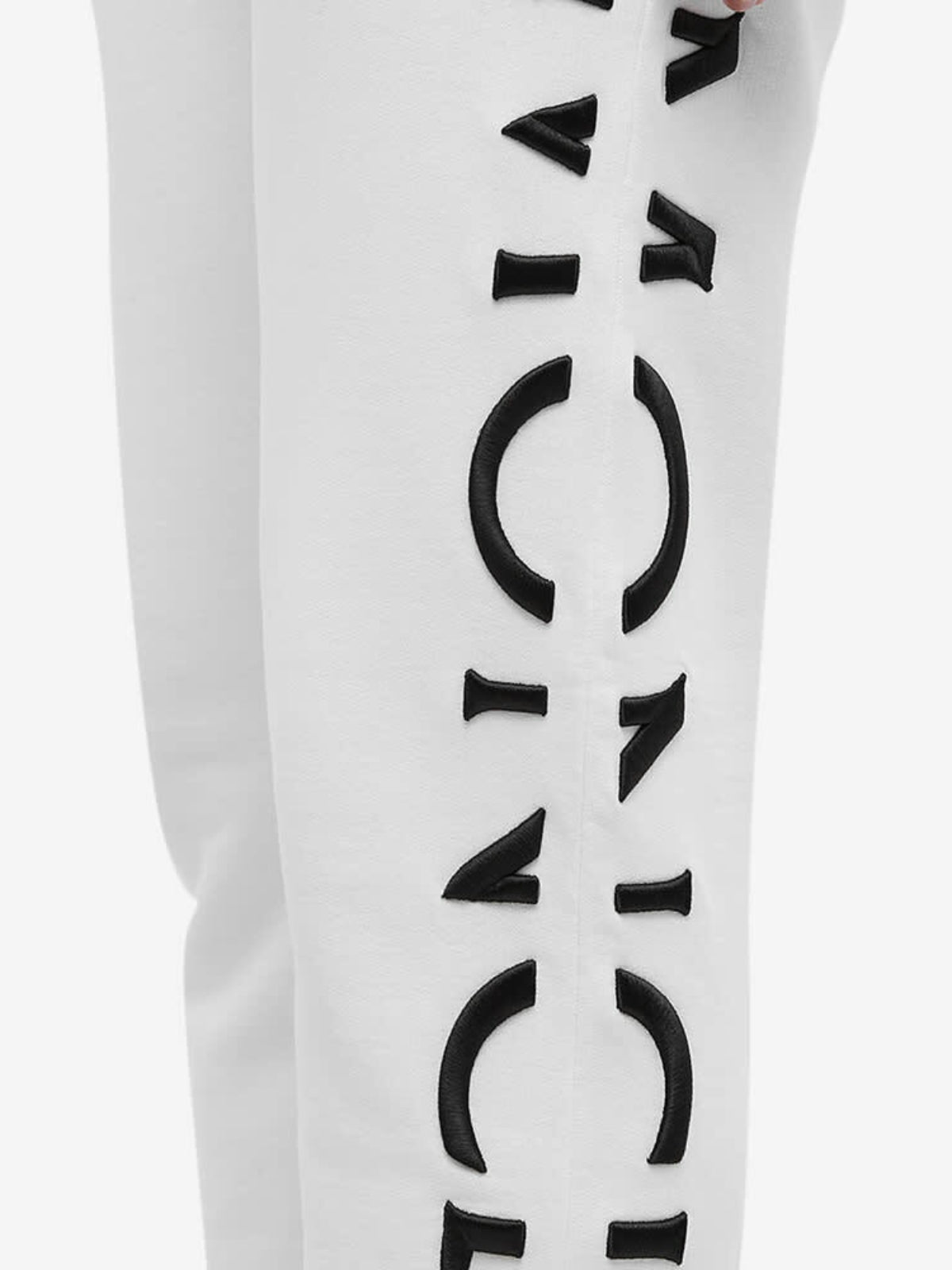 Moncler Track Pant Vertical Logo White