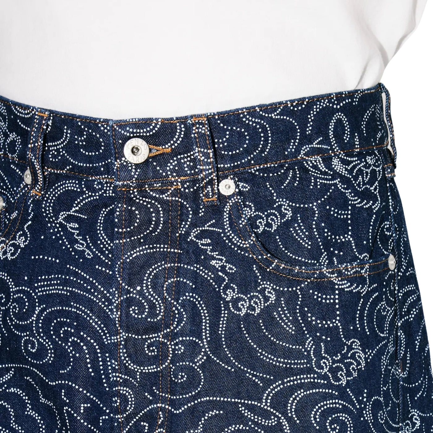 Kenzo Jeans Star Tiger Asagao Denim Blue