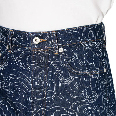 Kenzo Jeans Star Tiger Asagao Denim Blue
