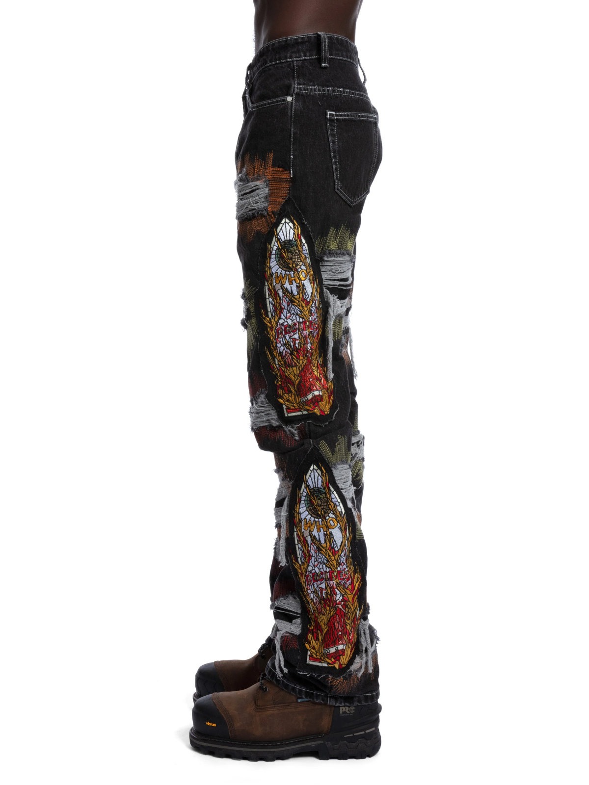 Who Decides War Jeans All Over Embroidery Denim Multi