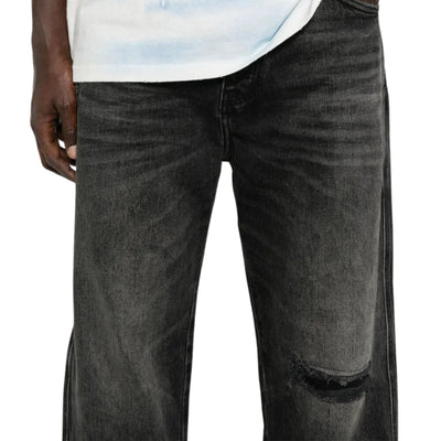 Purple Jeans Boot Cut Rip Black