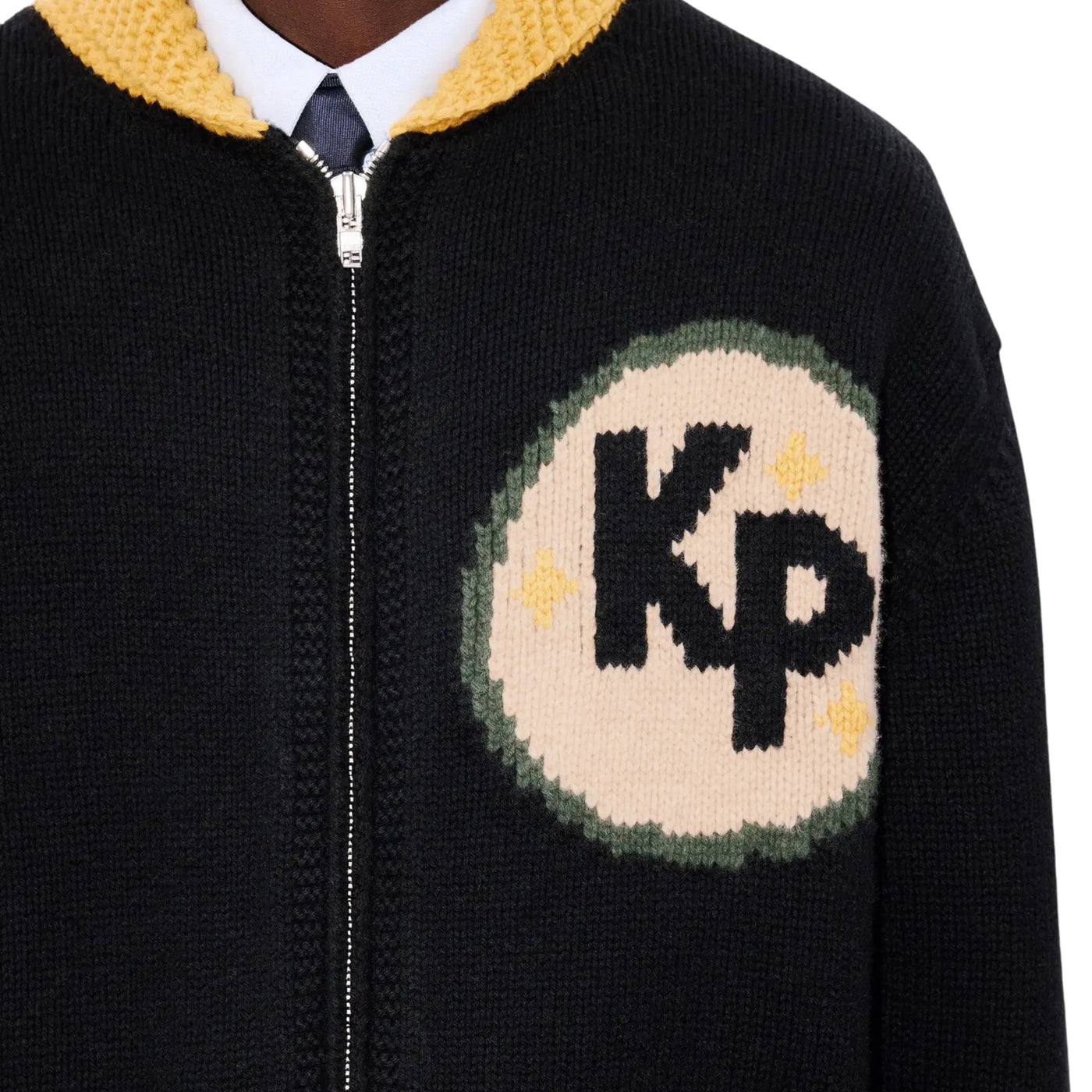 Kenzo Cardigan Logo Black-Green