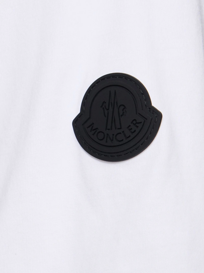 Moncler T-Shirt Centre Logo White