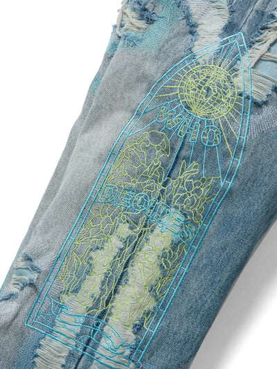 Who Decides War Jeans Stud Distressed Multi