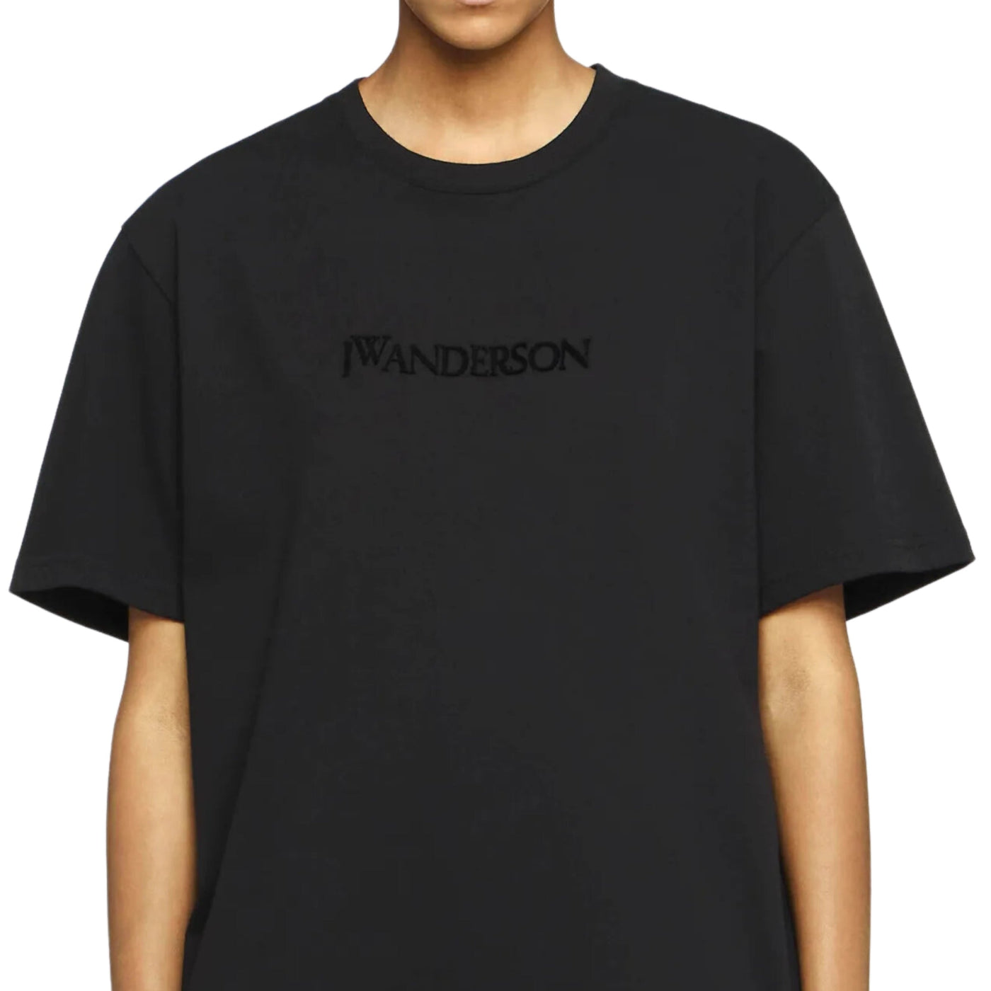 Jw Anderson T-Shirt Logo Embroidery Black
