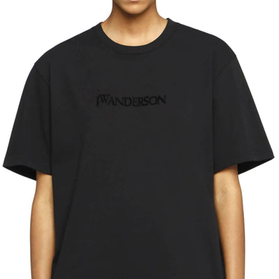 Jw Anderson T-Shirt Logo Embroidery Black