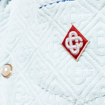 Casablanca Shirt Unisex Open Collar Light Blue