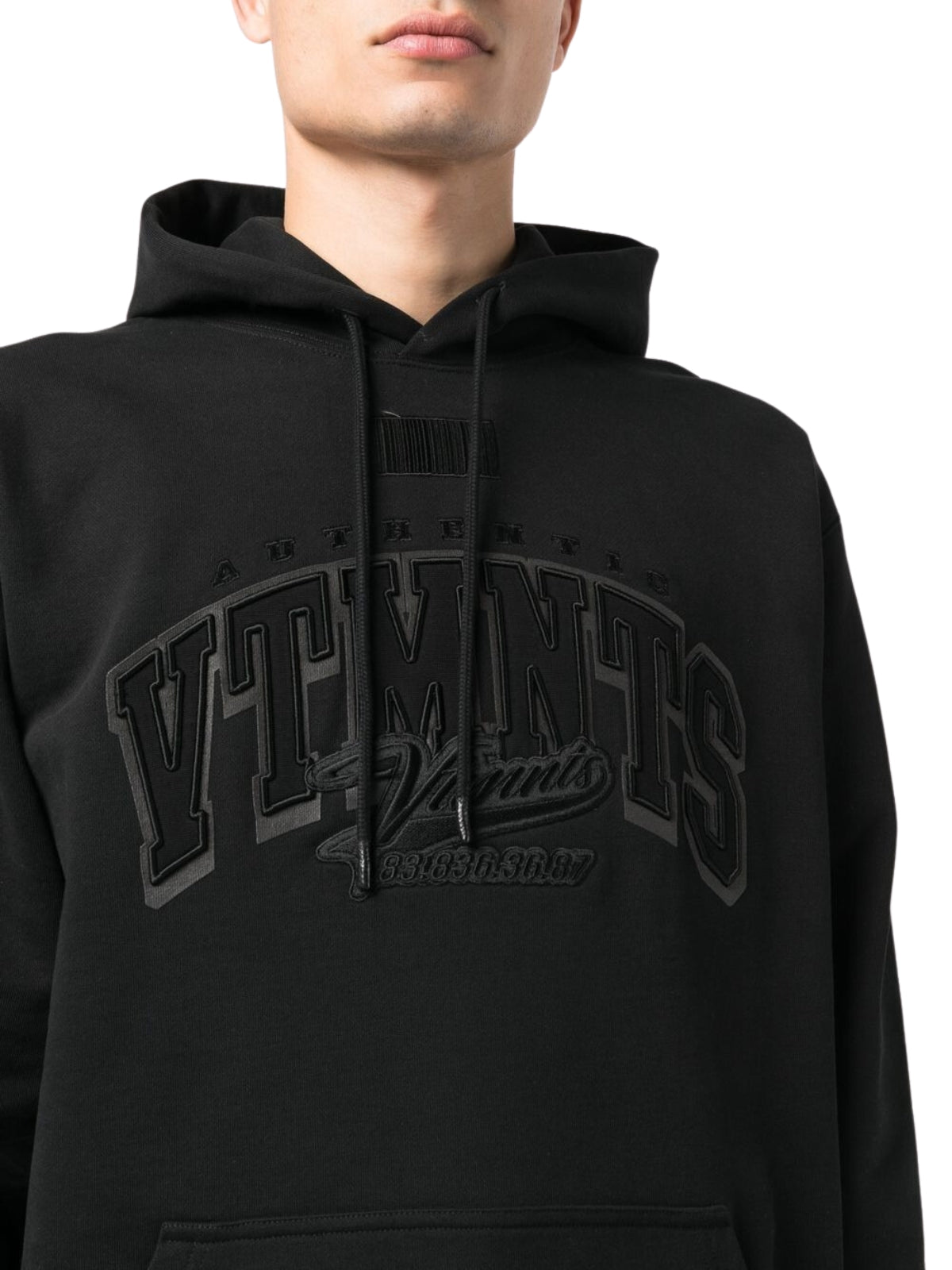Vtmnts Logo Hoodie Black