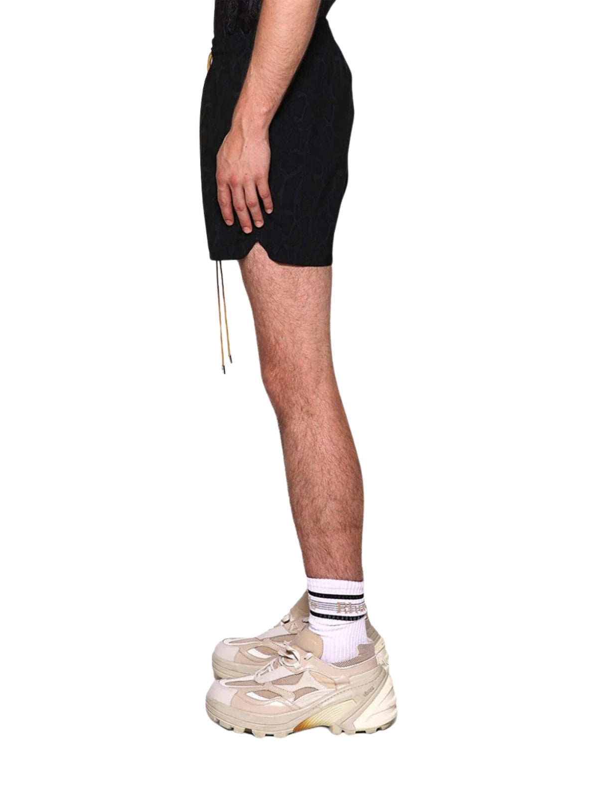 Rhude Shorts Snake Swim Black