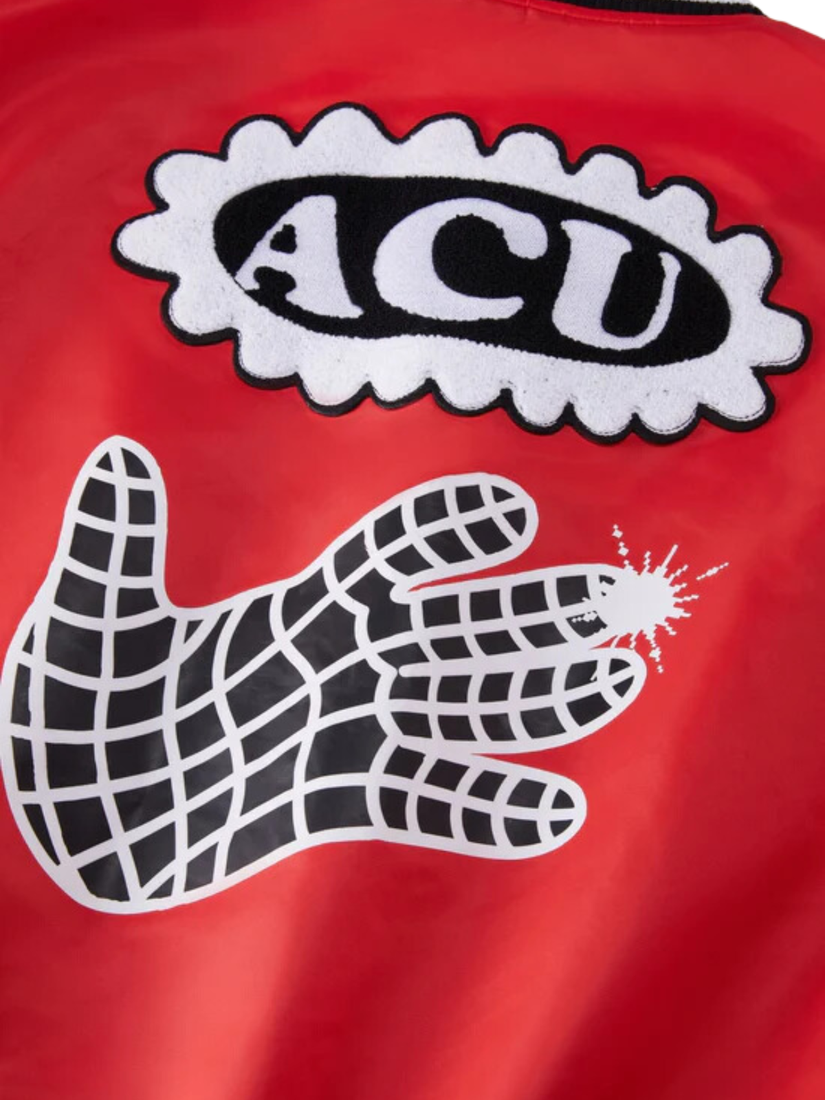 Acupuncture Jacket Bomber Logo Red-Black