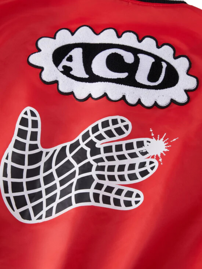 Acupuncture Jacket Bomber Logo Red-Black