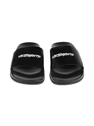 Vetements Slides Logo Black