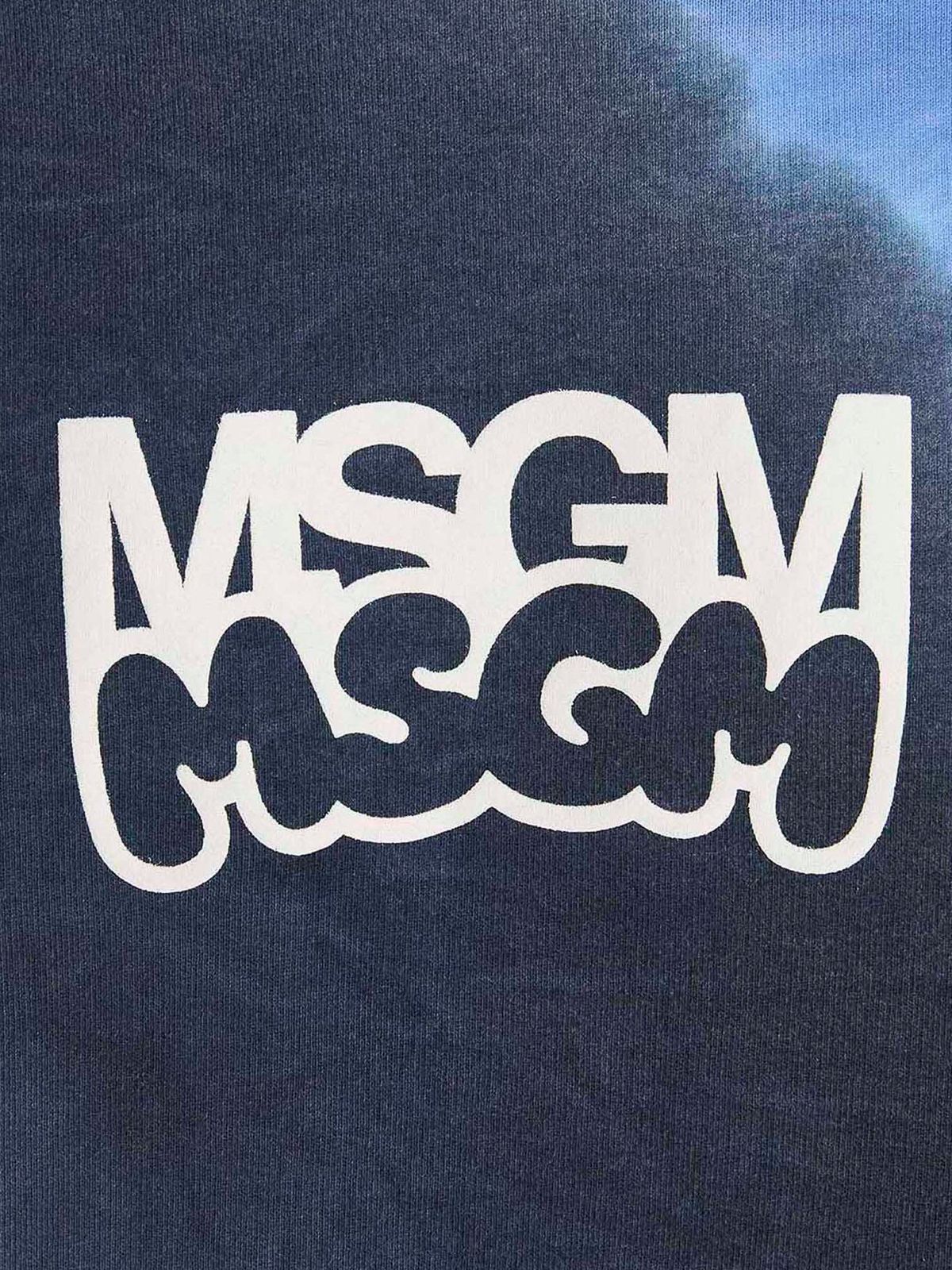 Msgm Sweater Double Logo Blue-Red-Yellow