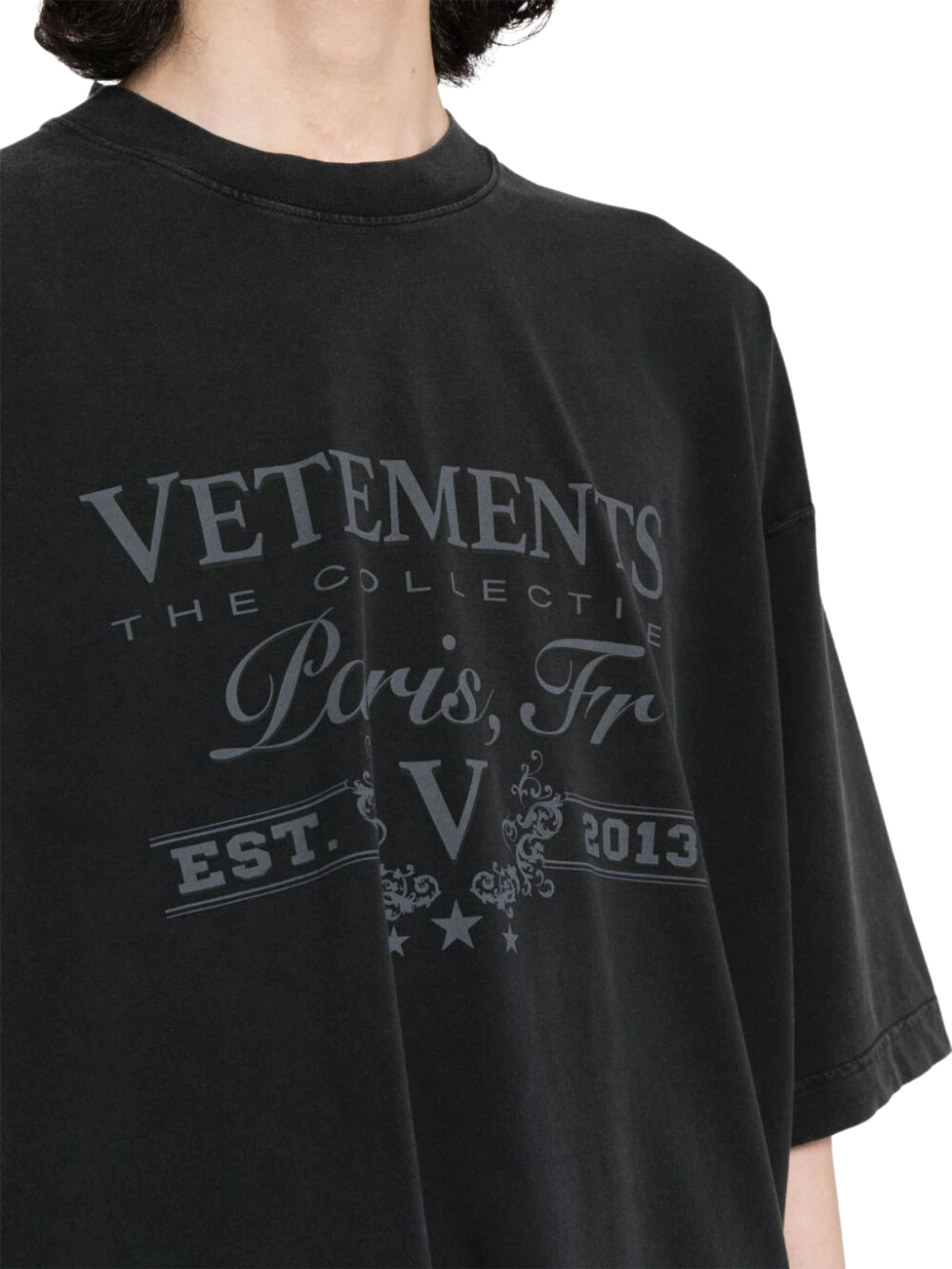 Vetements T-Shirt Paris Black