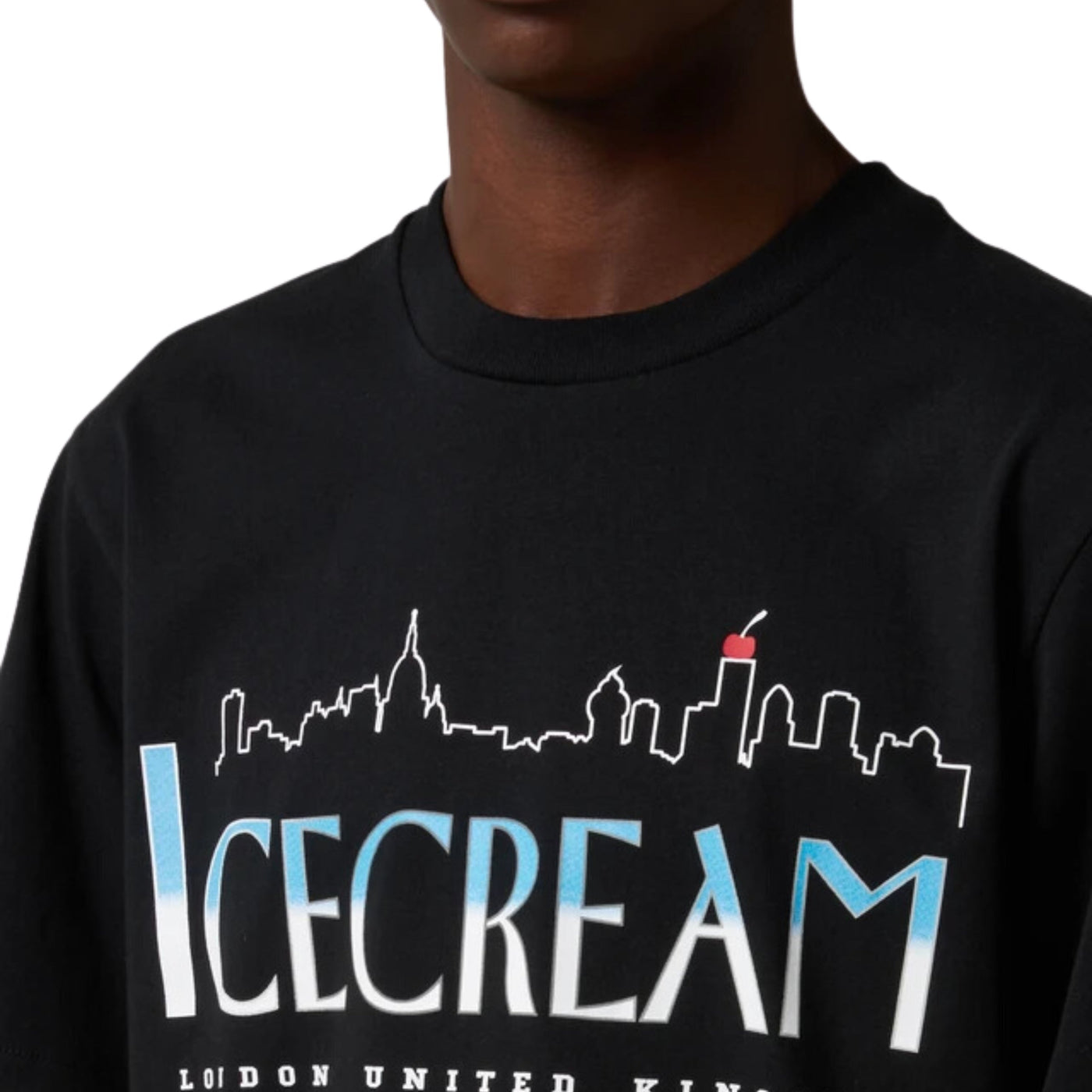 Ice-Cream T-Shirt Cityscape Black