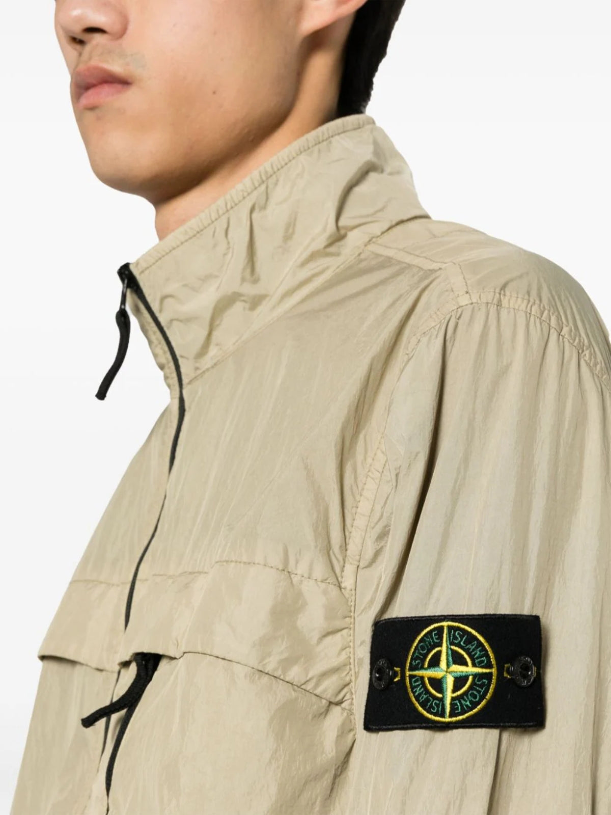 Stone Island Jacket Logo Brown