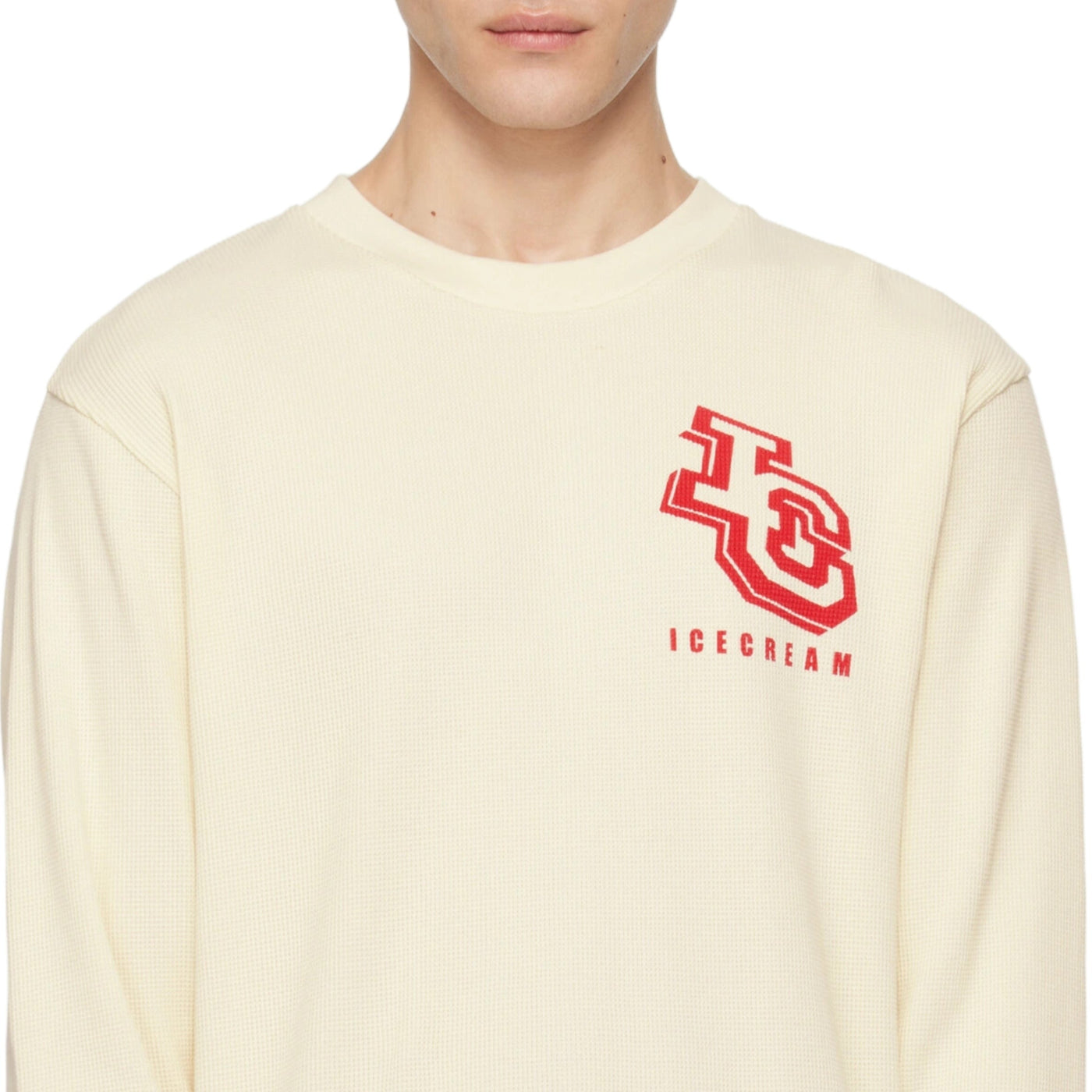 Ice-Cream Sweater Waffle Off-White