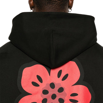 Kenzo Hoodie Flower Black
