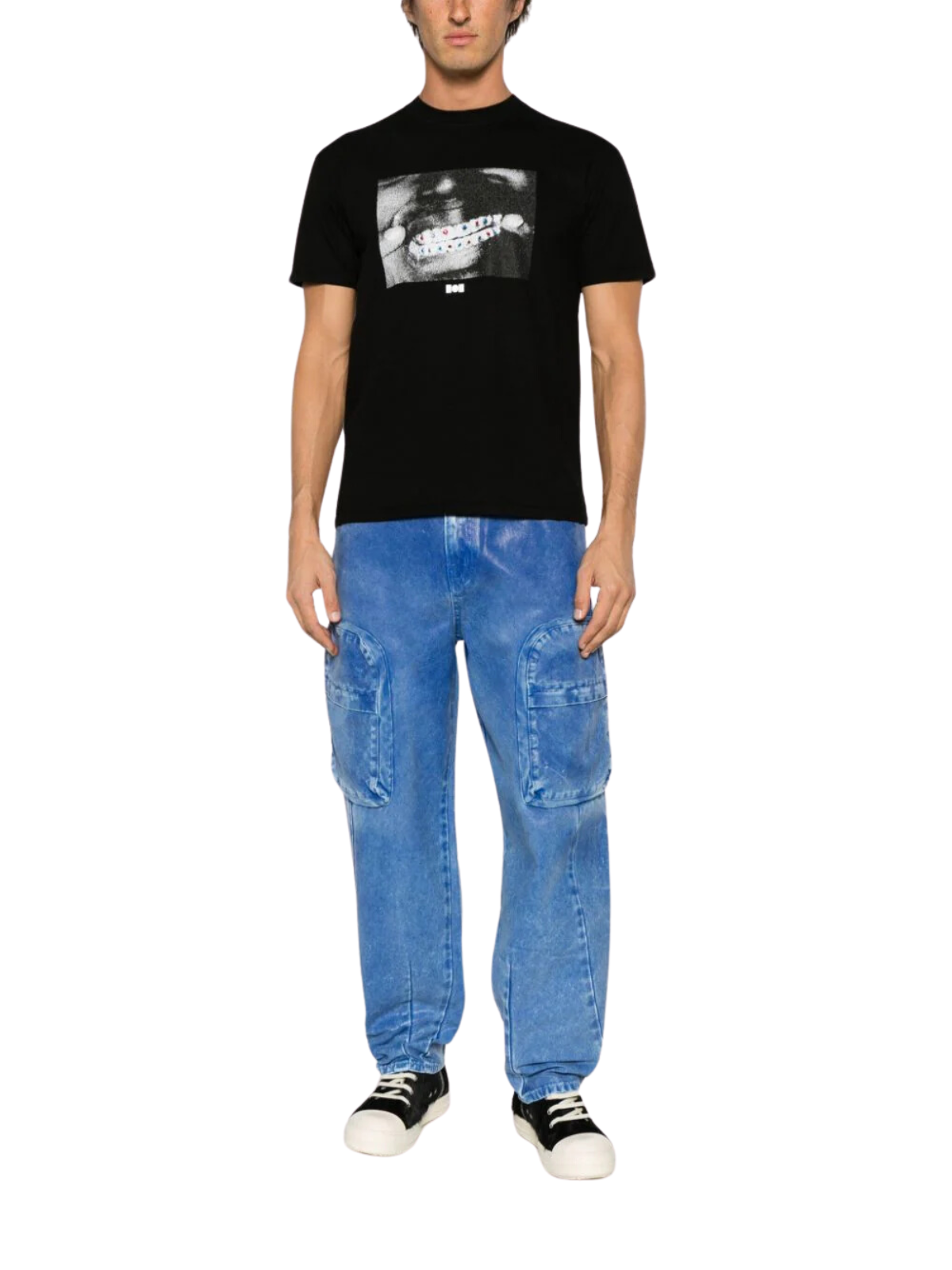 Nahmias T-Shirt Crystal Grillz Black