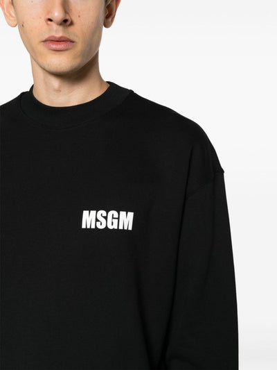 Msgm Sweater Logo Black