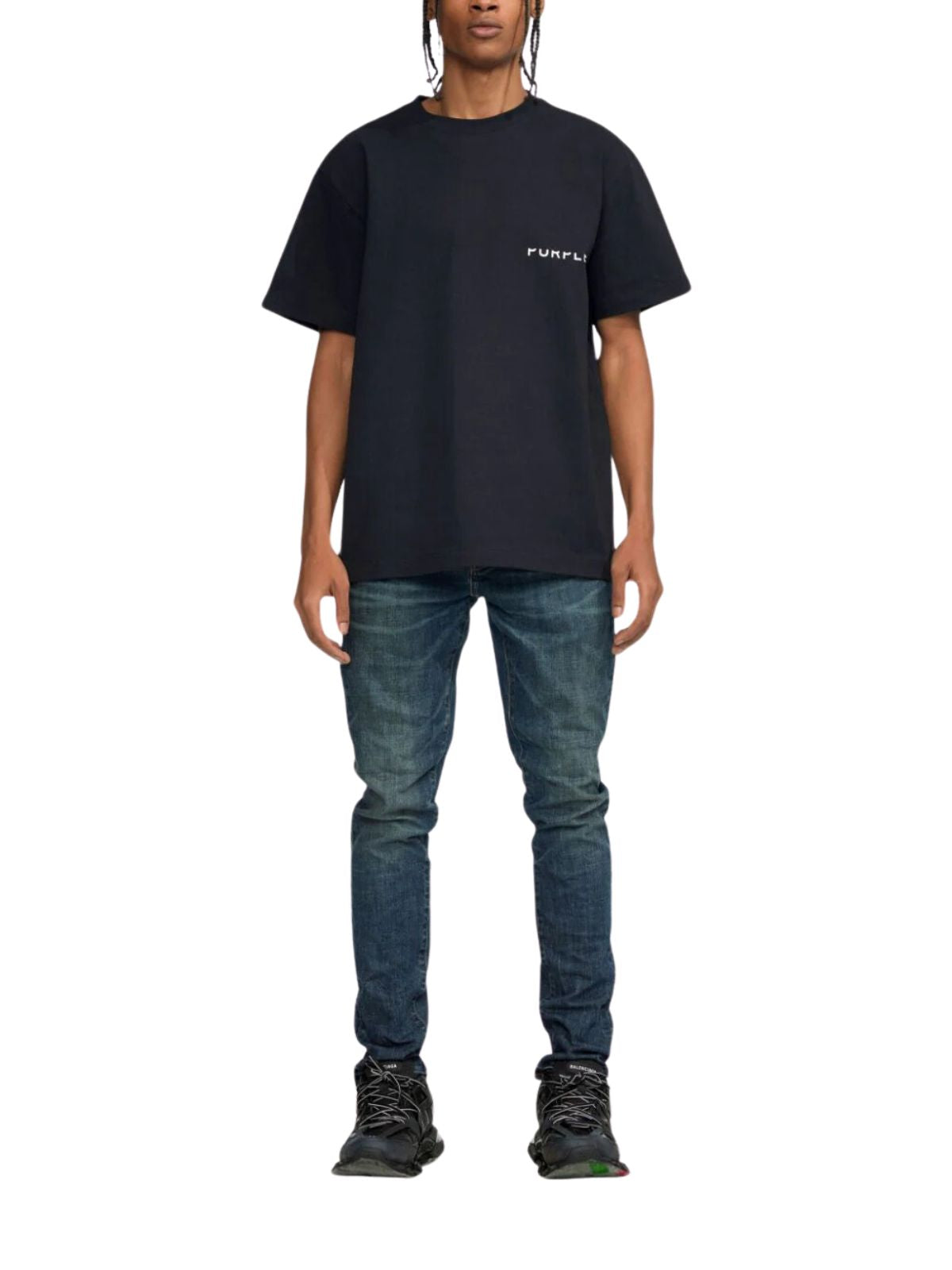 Purple Jeans Dark Stone Rinse Indigo