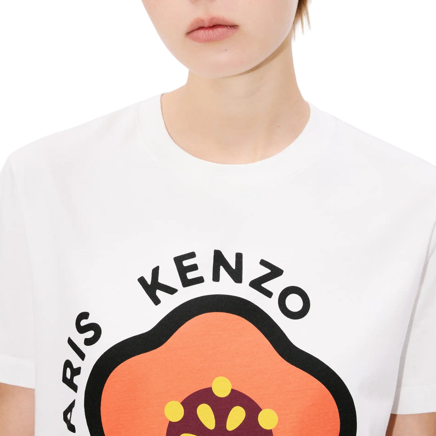 Kenzo T-Shirt Boke Flower White