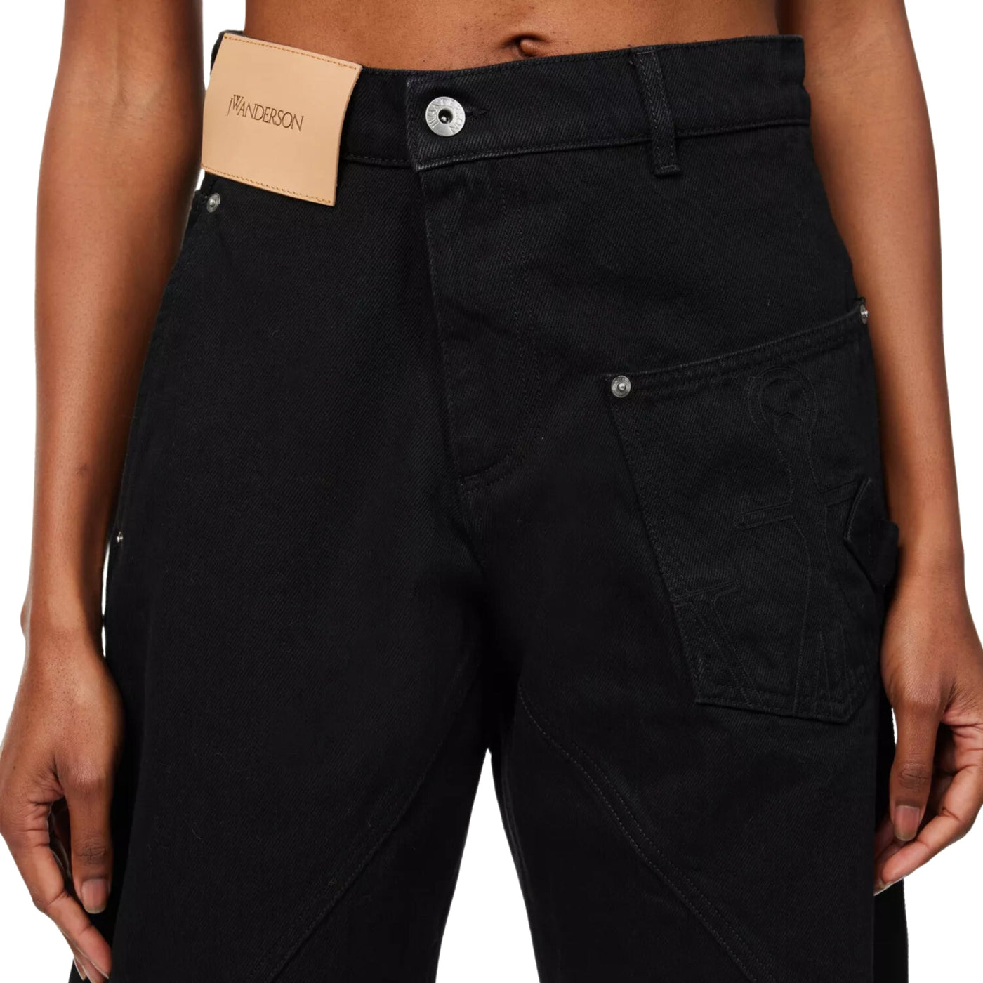 Jw Anderson Jeans Twisted Workwear Black
