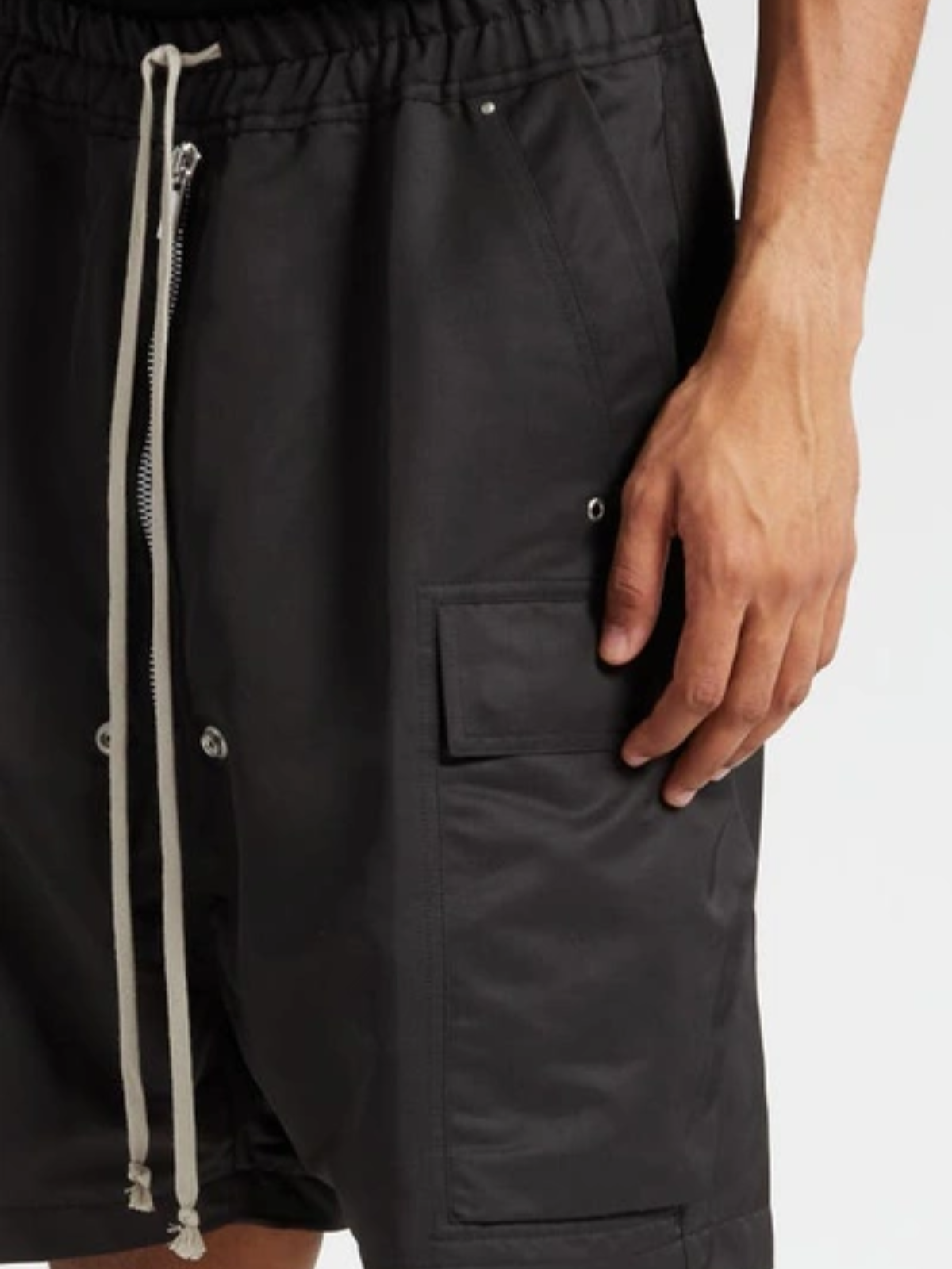 Rick Owens Shorts Cargobela Black