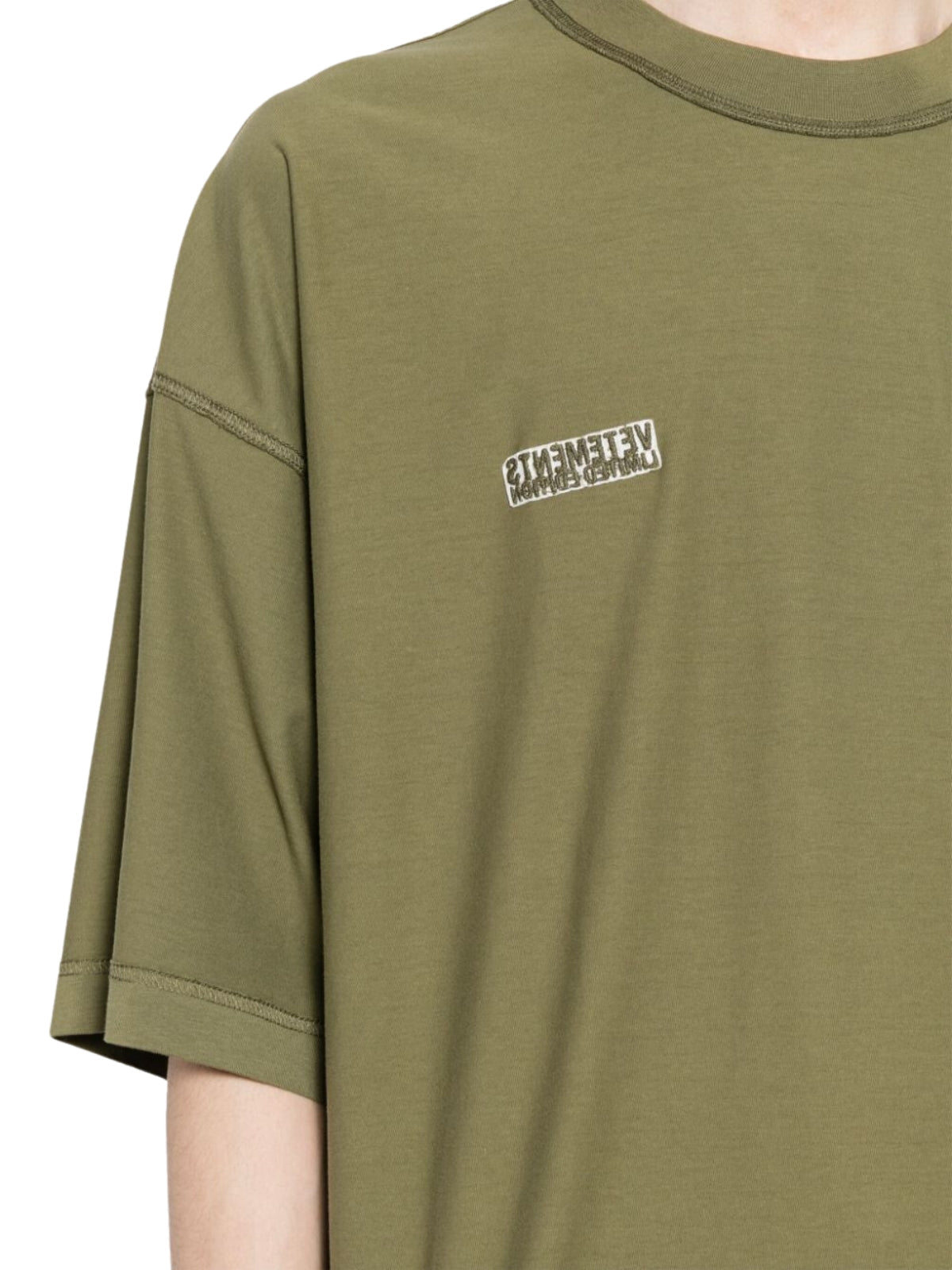 Vetements T-Shirt Mini Logo Green