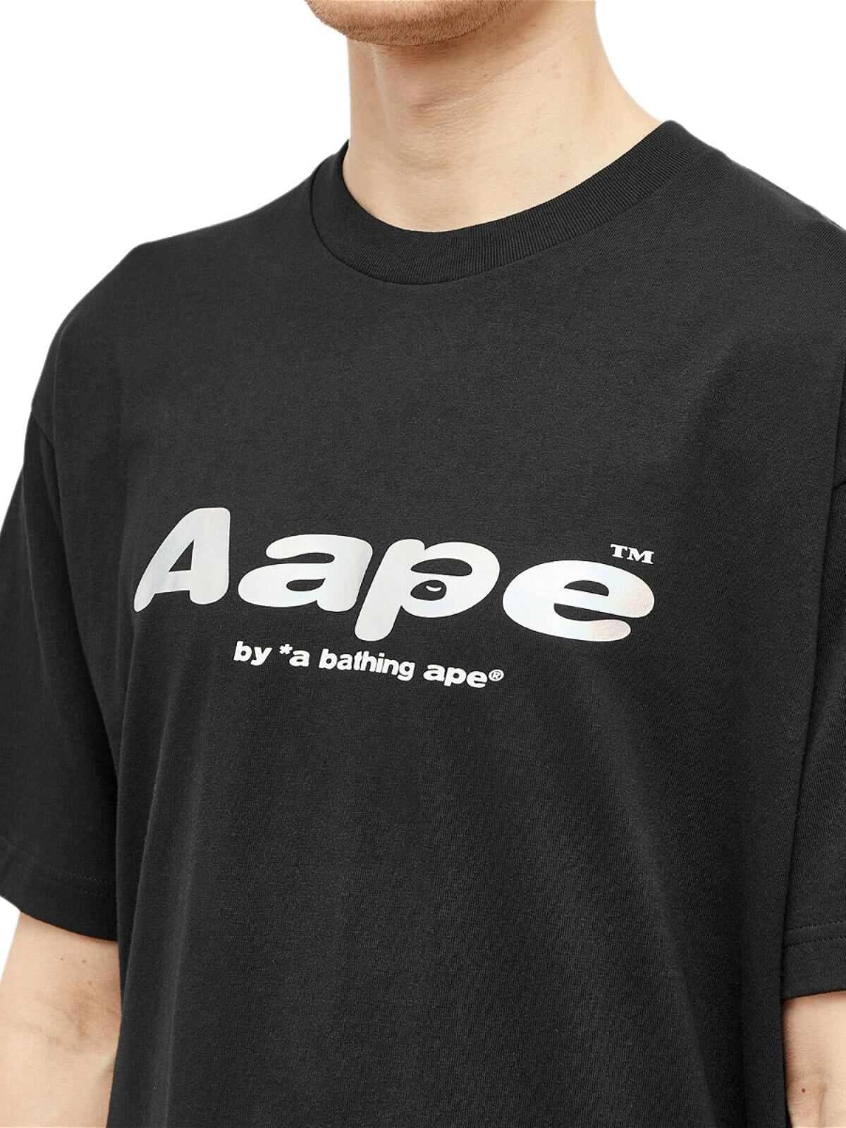 Aape T-Shirt Bold Logo Black