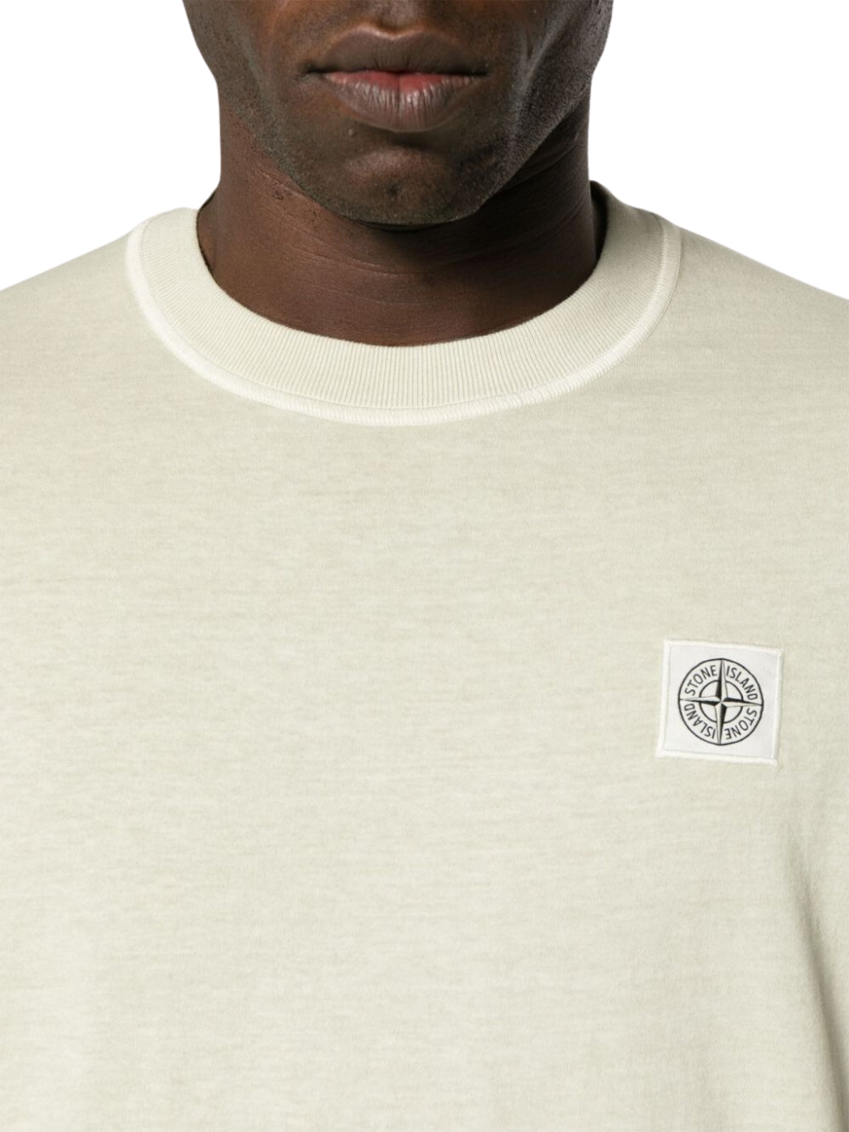 Stone Island T-Shirt Logo Cream