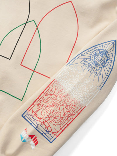 Who Decides War Hoodie Interwined Windows Ivory