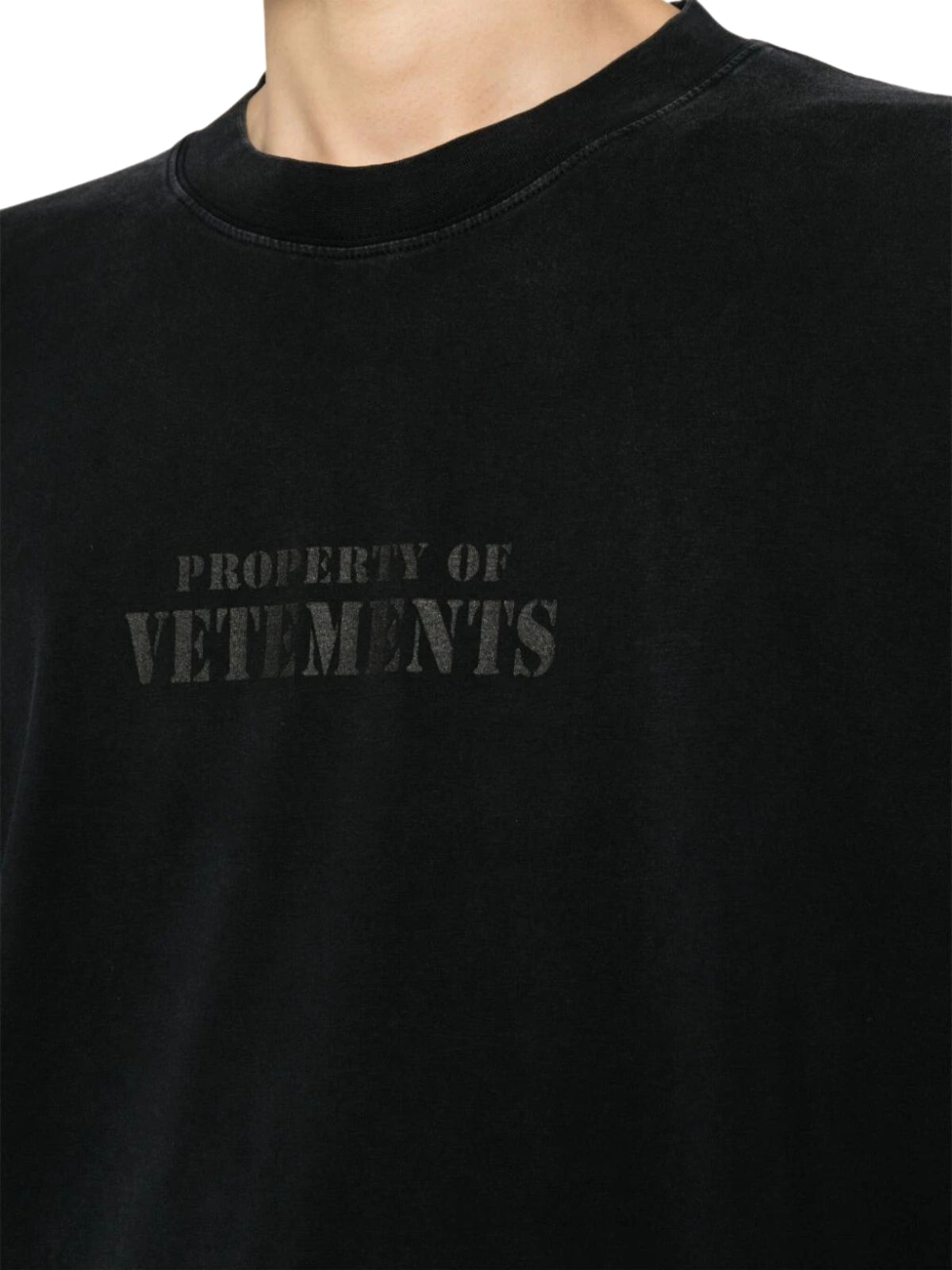 Vetements T-Shirt Property Black